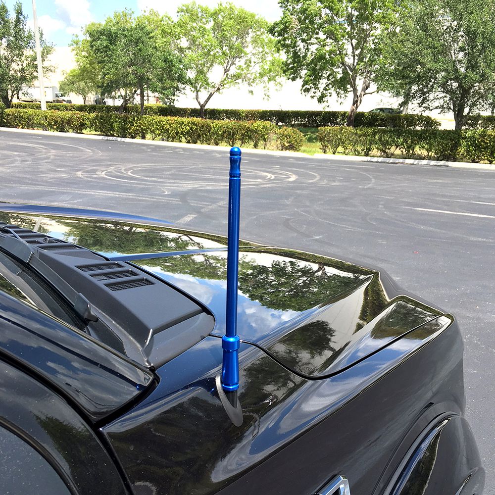 Aluminum 8" Antenna (Fits OEM Factory Threaded Antenna) Orange & Green - Image 5