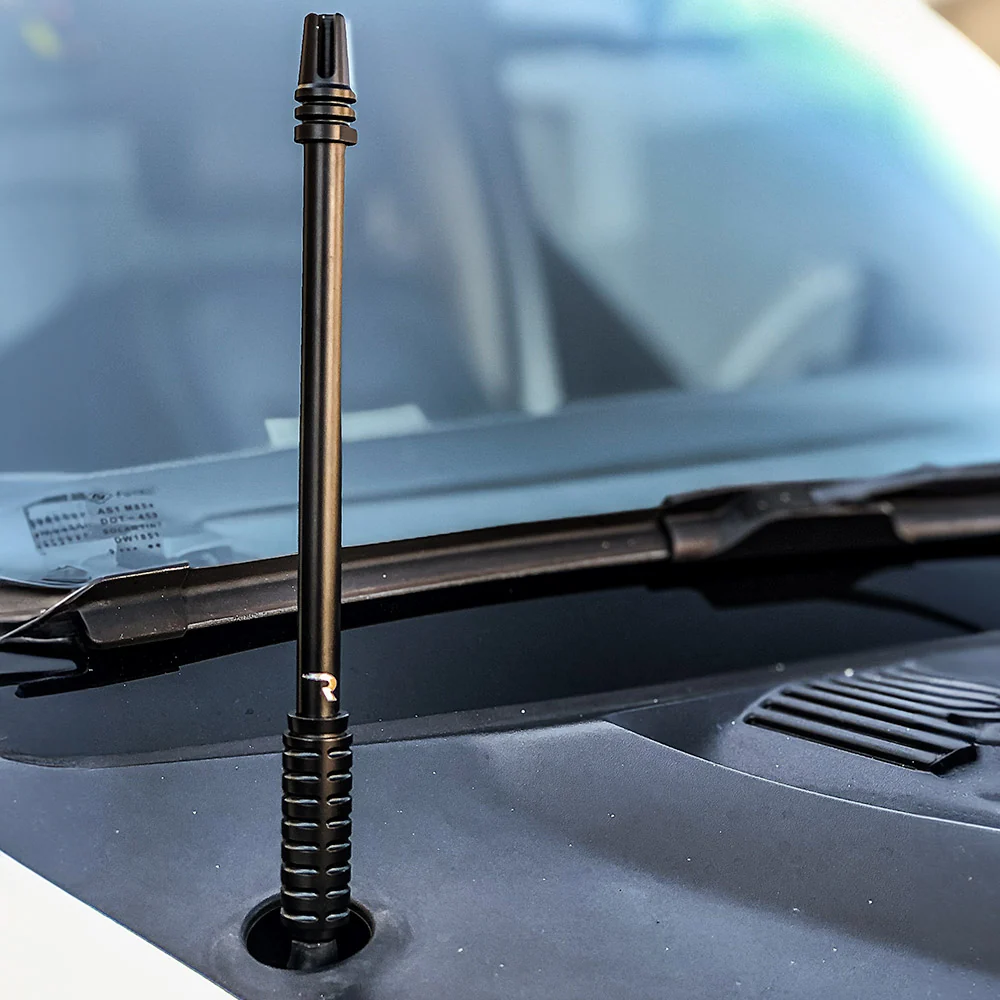 AR-15 Rifle Barrel 10" Aluminum Truck Antenna with 3-Pronged Threaded Flash Hider Barrel Tip (Antenna Fits OEM Factory Threaded Antenna Base) Multiple Colors - Image 6