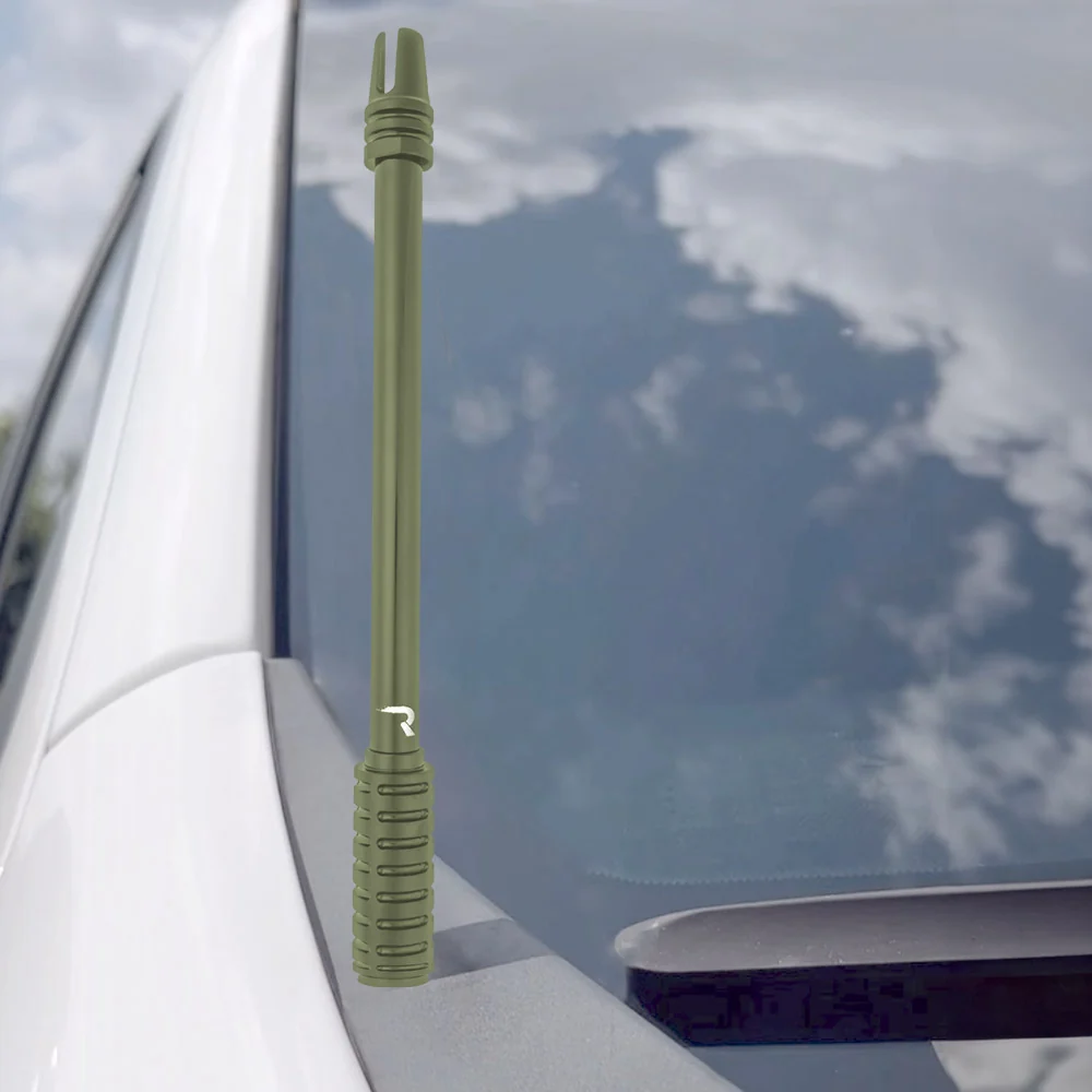 AR-15 Rifle Barrel 10" Aluminum Truck Antenna with 3-Pronged Threaded Flash Hider Barrel Tip (Antenna Fits OEM Factory Threaded Antenna Base) Multiple Colors - Image 8