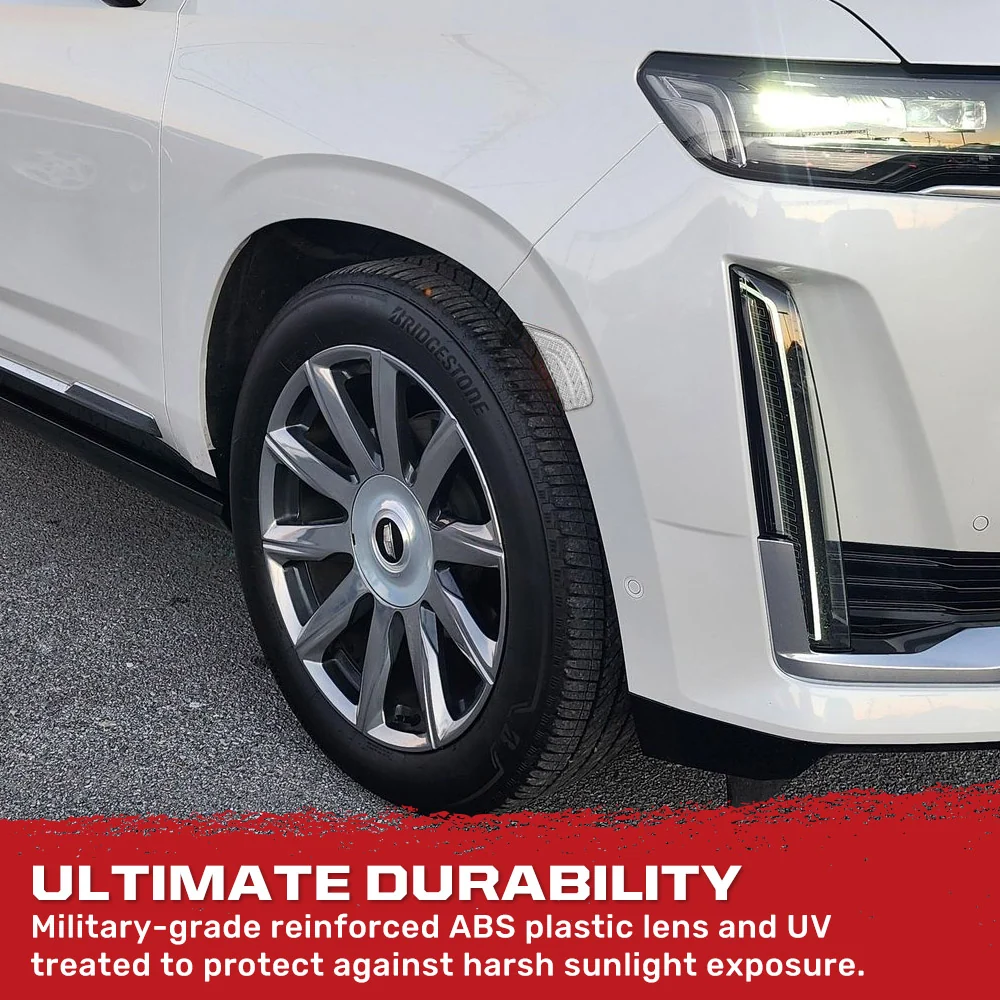 Cadillac 21-24 Escalade & GMC 21-24 Yukon/Yukon XL/Yukon Denali (5th Gen) & 21-24 Chevy Tahoe/Suburban (5th GEN) LED Front Fender Lens White or Amber LEDs - Smoked or Clear Lens - Image 23