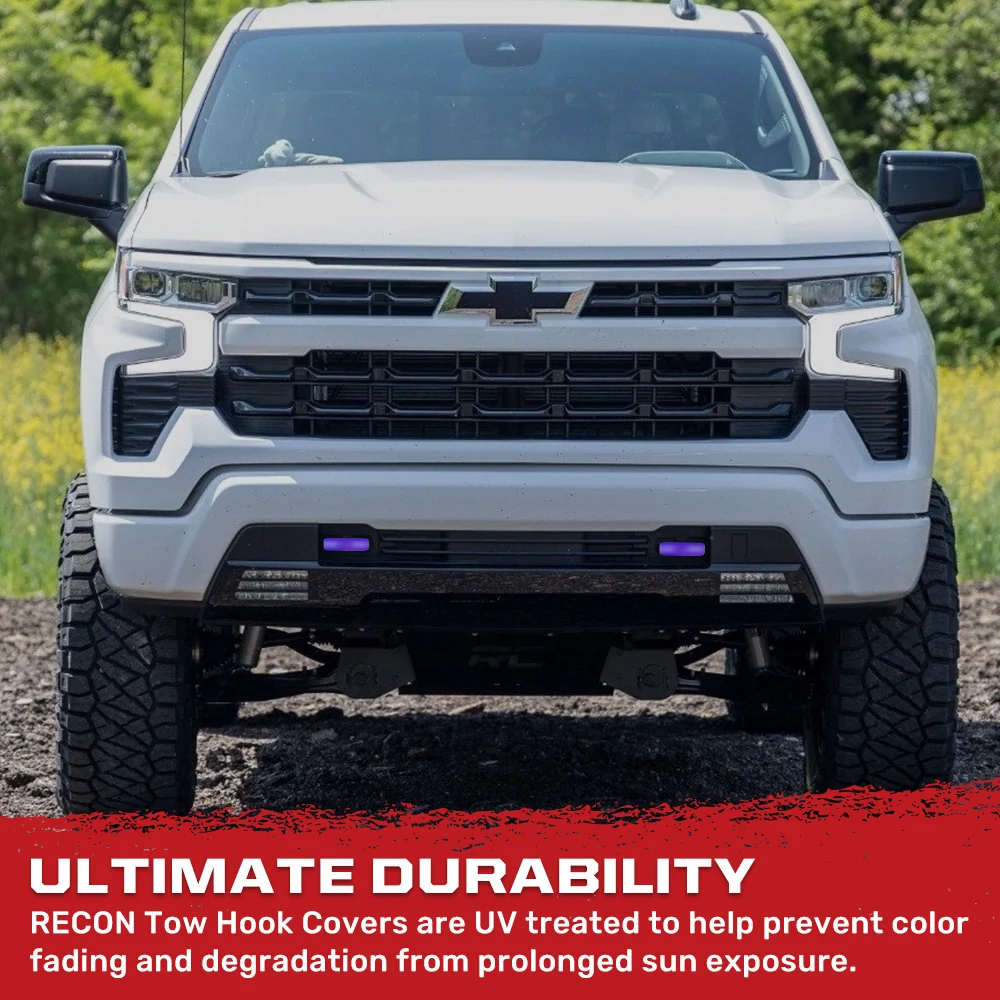 Chevy 20-25 Silverado 2500/3500 Tow Hook Covers 2-Piece Set of Silicone Covers Standard & LED Options - Multiple Colors - Image 117