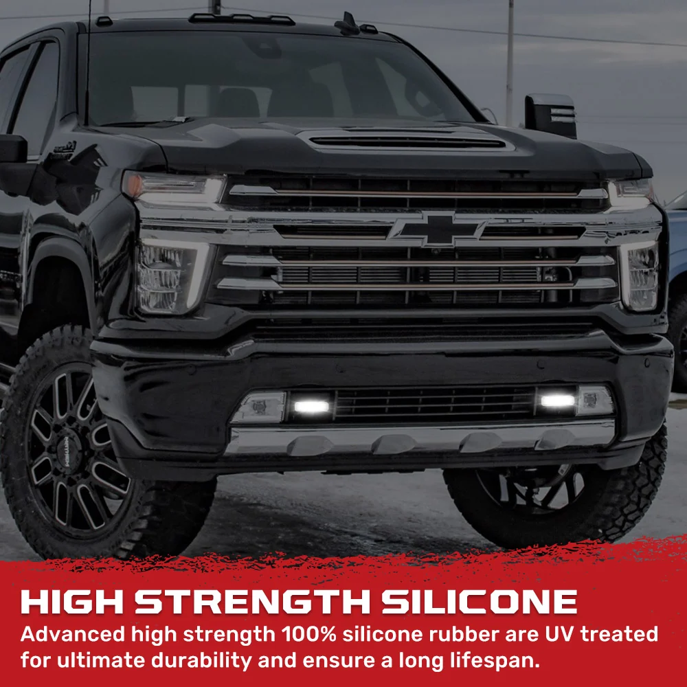 Chevy 20-25 Silverado 2500/3500 Tow Hook Covers 2-Piece Set of Silicone Covers Standard & LED Options - Multiple Colors - Image 68
