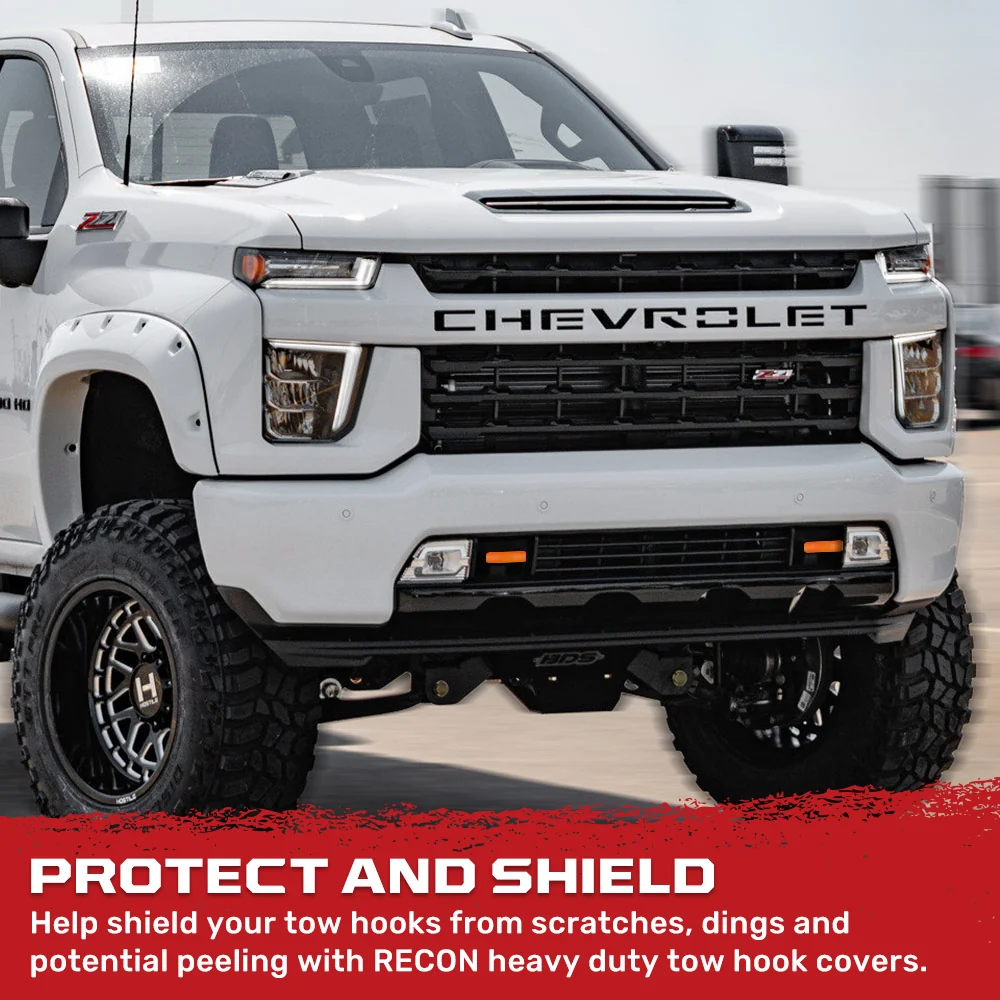 Chevy 20-25 Silverado 2500/3500 Tow Hook Covers 2-Piece Set of Silicone Covers Standard & LED Options - Multiple Colors - Image 85