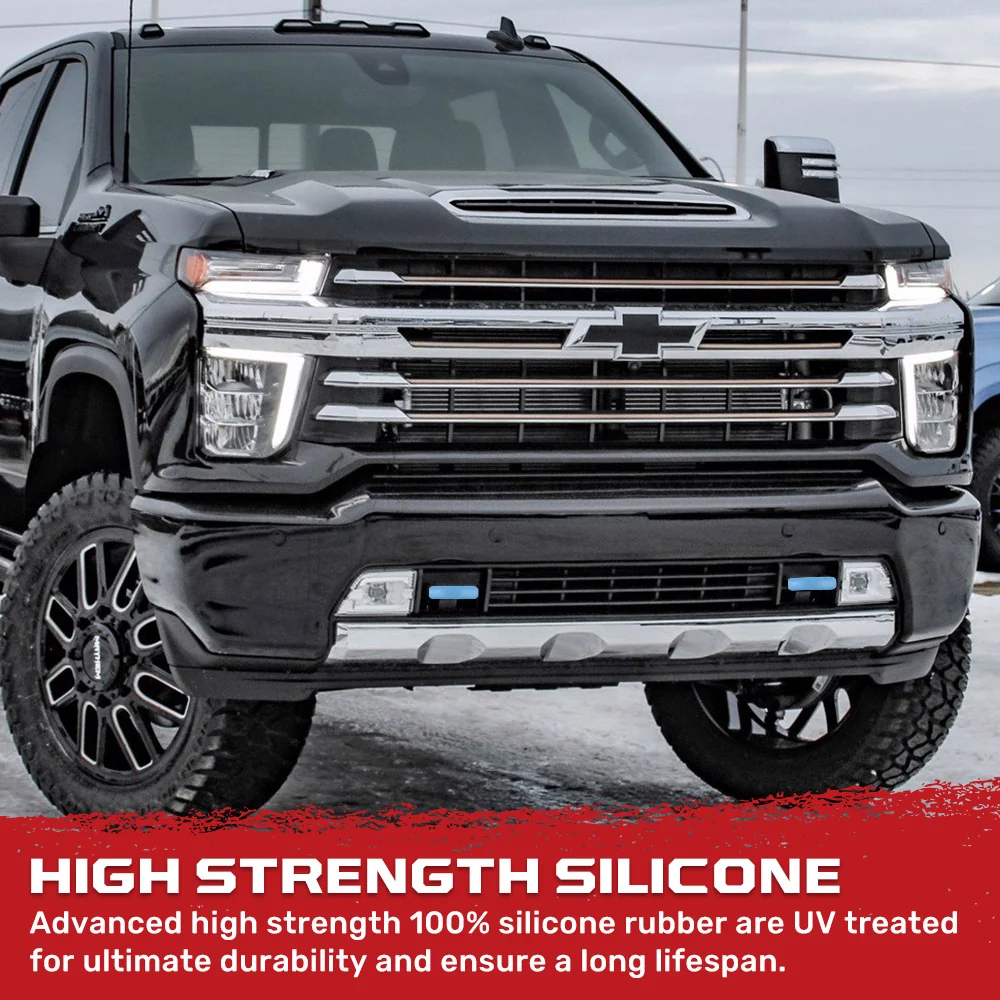 Chevy 20-25 Silverado 2500/3500 Tow Hook Covers 2-Piece Set of Silicone Covers Standard & LED Options - Multiple Colors - Image 89