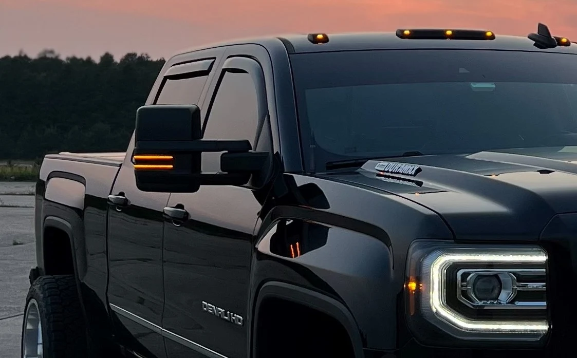 Chevy/GMC 14-19 Silverado & Sierra Side Mirror Lenses Scanning Amber Turn Signals - Multiple Options - Image 4