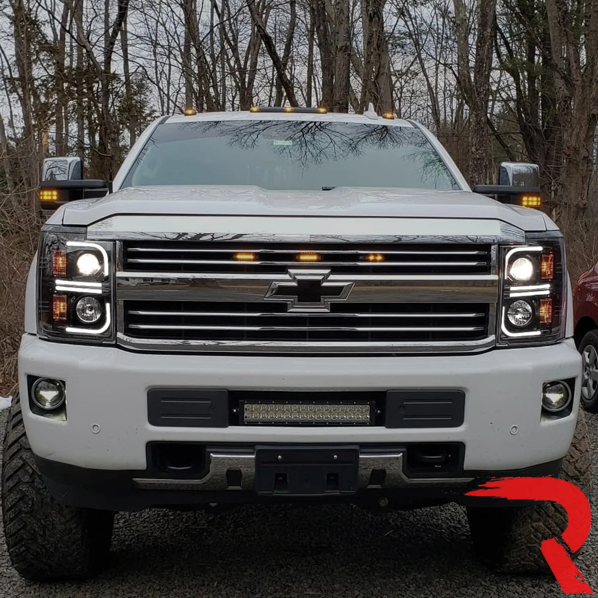 Chevy 15-19 Silverado 2500/3500 Projector Headlights OLED Halos, DRL - Multiple Styles - Image 10
