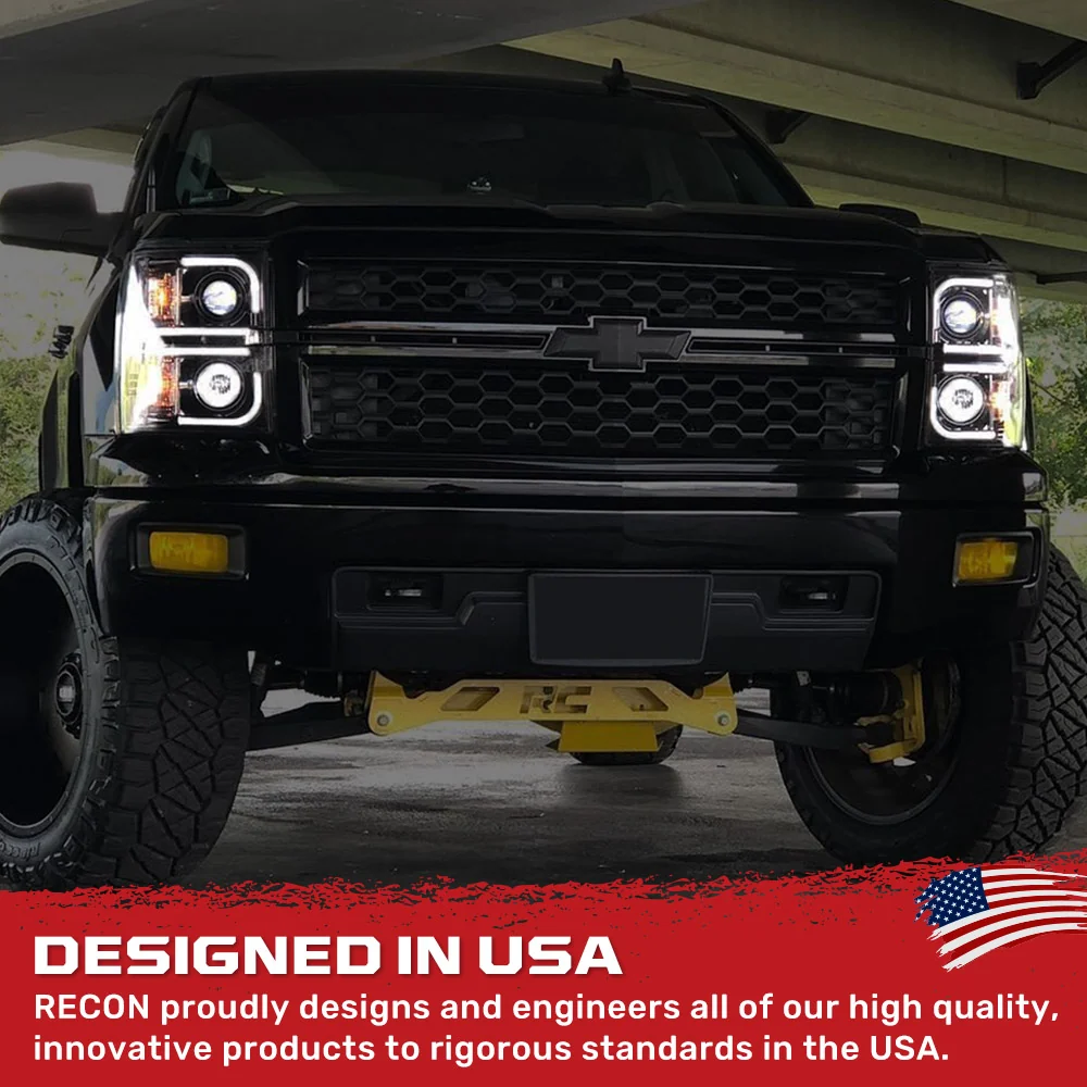 Chevy 14-15 Silverado 1500 Projector Headlights OLED Halos, DRL - Multiple Styles - Image 15