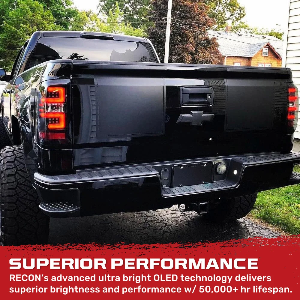Chevy Silverado 1500 14-18 (Replaces OEM Halogen Only) Tail Lights OLED in Multiple Lens - Image 14