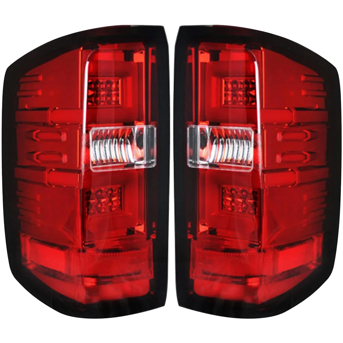 Chevy Silverado 1500 16-18 (Replaces Factory/OEM LED Tail Lights Only) OLED Tail Lights in Multiple Lens - Image 29