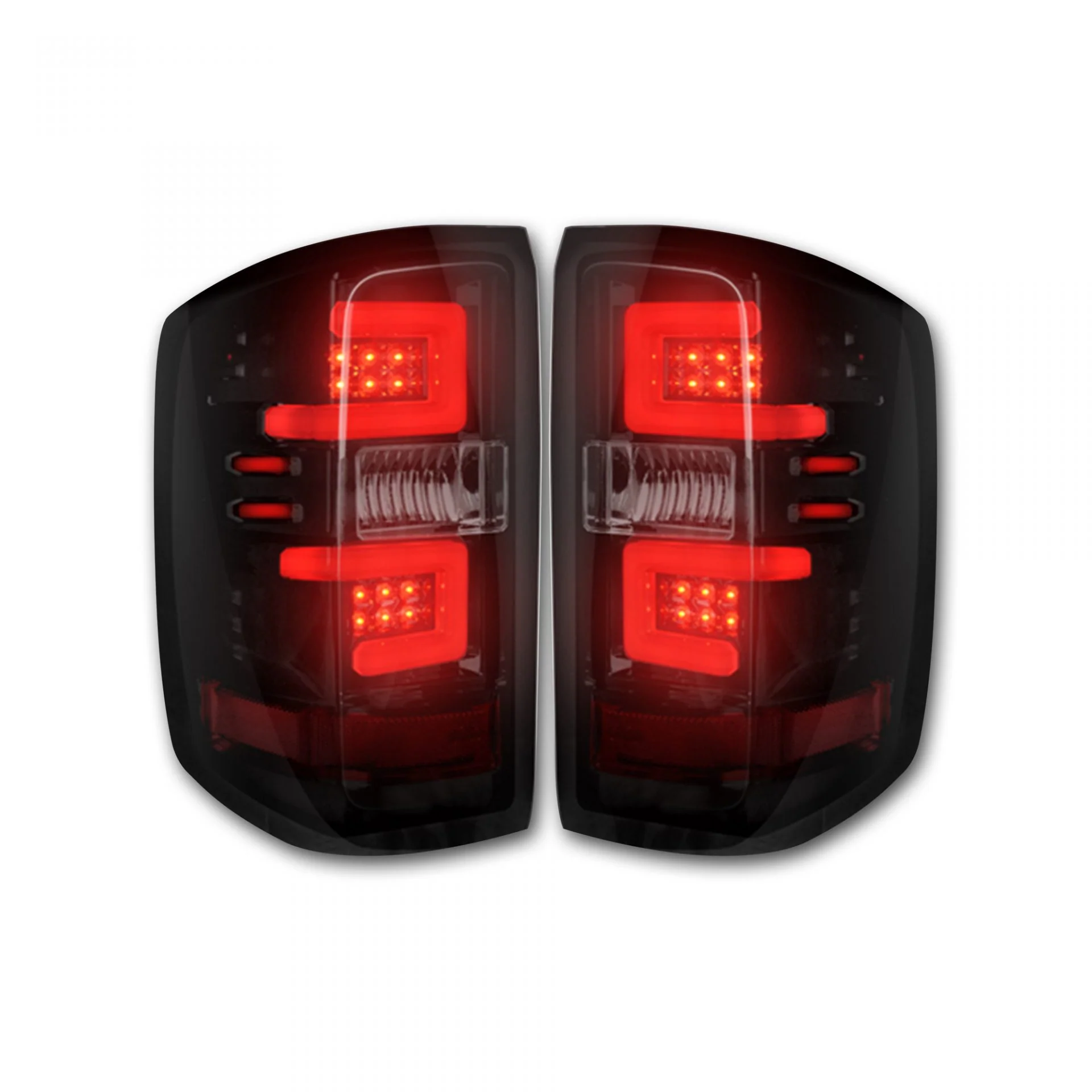 Chevy Silverado 1500 16-18 (Replaces Factory/OEM LED Tail Lights Only) OLED Tail Lights in Multiple Lens - Image 4