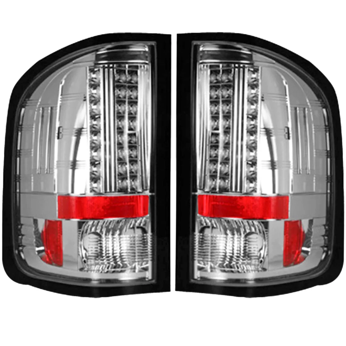 Chevy Silverado (1500, 2500, 3500) Single-Wheel 07-13 Ultra Bright LED Tail Lights - Multiple Lens - Image 30