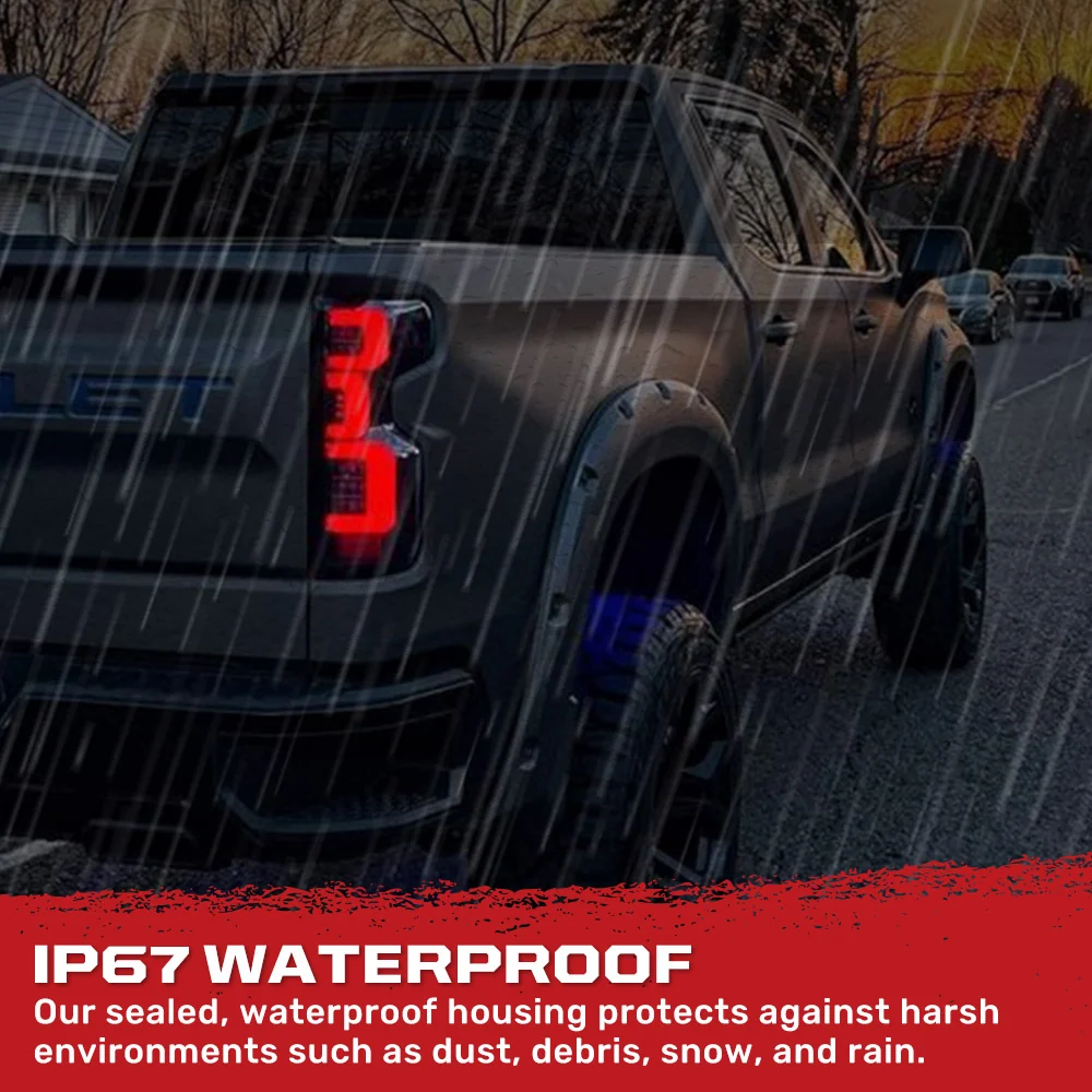Chevy Silverado 2500/3500 20-23 Ultra Bright OLED Tail Lights (Replaces Factory/OEM LED Tail Lights Only) - Multiple Lens - Image 7