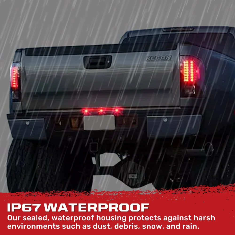 Chevy Silverado Dually & GMC Sierra Dually 07-14 Ultra Bright LED Tail Lights - Multiple Lens - Image 11