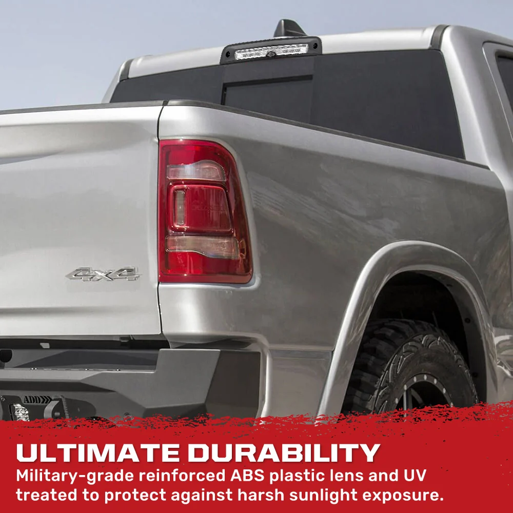 Dodge 19-25 RAM 1500 Red LED 3rd Brake Light with Cargo Bed Camera and Clear Lens - Image 6
