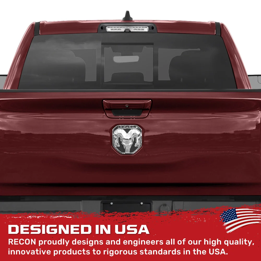 Dodge 19-25 RAM 1500 Red LED 3rd Brake Light with Cargo Bed Camera and Clear Lens - Image 8