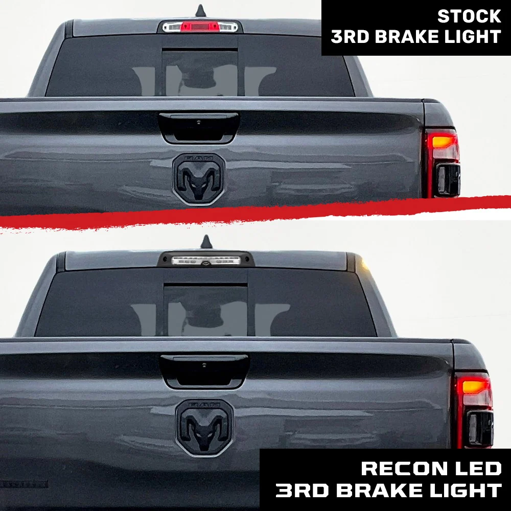 Dodge 19-25 RAM 1500 Red LED 3rd Brake Light with Cargo Bed Camera and Clear Lens - Image 9