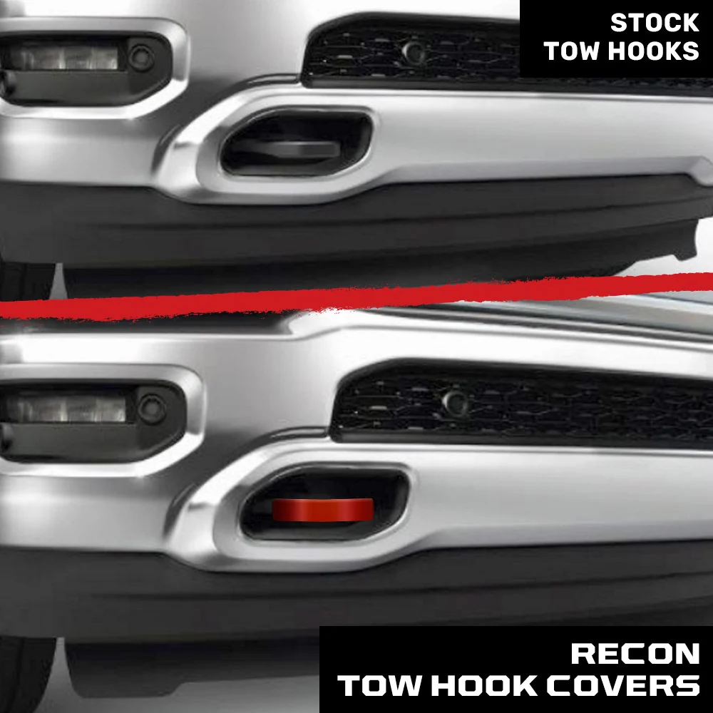 Dodge 21-26 RAM 2500/3500 Tow Hook Covers 2-Piece Set of Silicone Covers Standard & LED Options - Multiple Colors - Image 10