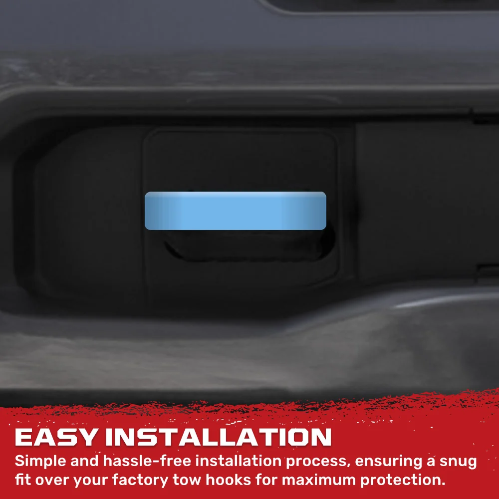 Dodge 21-26 RAM 1500 Tow Hook Covers 2-Piece Set of Silicone Covers Standard & LED Options - Multiple Colors - Image 124