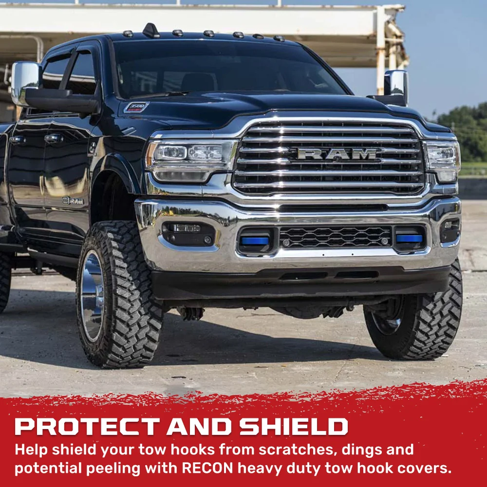 Dodge 21-26 RAM 1500 Tow Hook Covers 2-Piece Set of Silicone Covers Standard & LED Options - Multiple Colors - Image 20