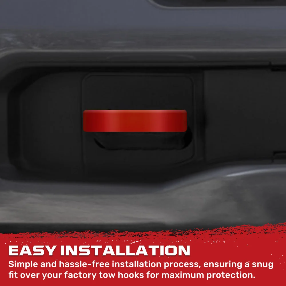 Dodge 21-26 RAM 1500 Tow Hook Covers 2-Piece Set of Silicone Covers Standard & LED Options - Multiple Colors - Image 5