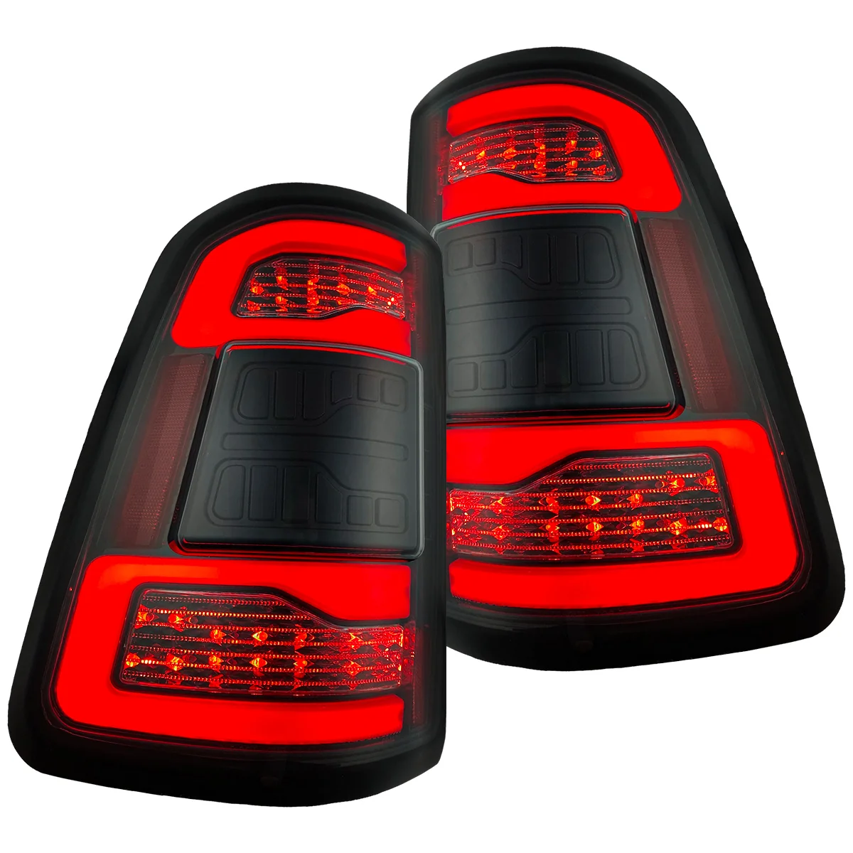 Dodge RAM 1500 19-23 Ultra Bright OLED Tail Lights w/ Scanning Red Turn Signals (Replaces OEM LED with *NO BLIS*) - Multiple Lens - Image 11