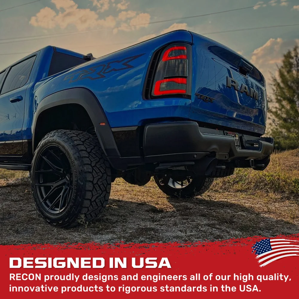 Dodge RAM 1500 19-23 Ultra Bright OLED Tail Lights w/ Scanning Red Turn Signals (Replaces OEM LED with *NO BLIS*) - Multiple Lens - Image 6