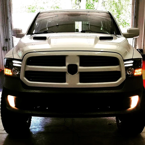 Dodge RAM 1500 14-24 Classic Body Projector Headlights OLED DRL & LED Signals - Multiple Styles - Image 5