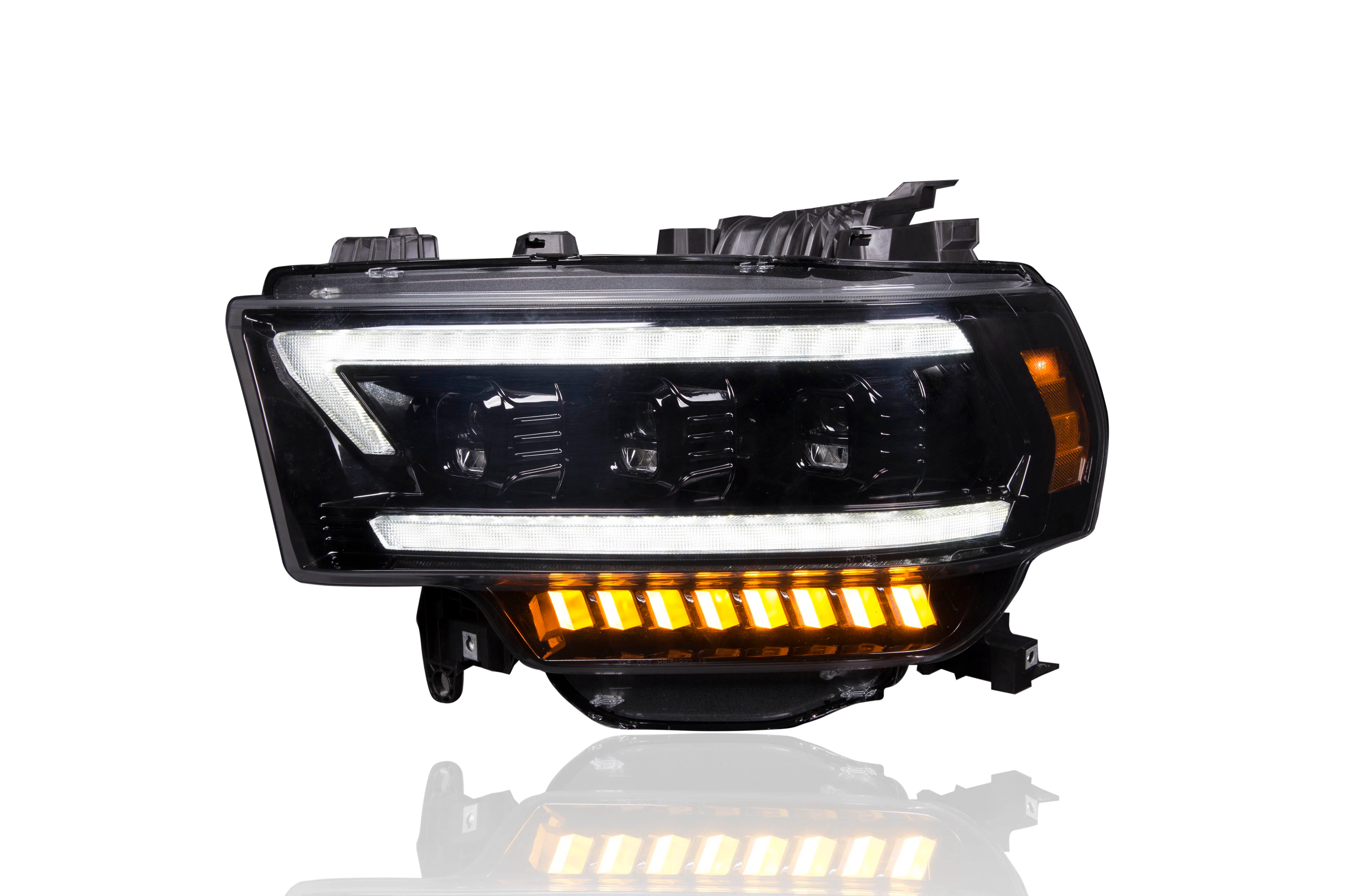 Dodge RAM 2500/3500 19-23 (5th Gen Body) LED Projector Headlights Ultra High Power OLED DRL Scanning Switchback LED Signals - Multiple Styles - Image 3