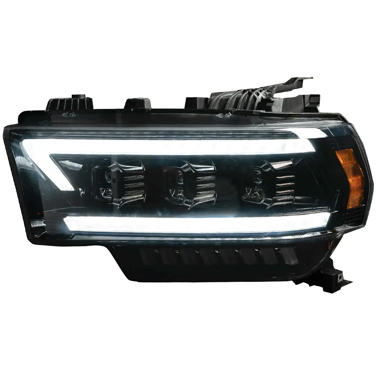 Dodge RAM 2500/3500 19-23 (5th Gen Body) LED Projector Headlights Ultra High Power OLED DRL Scanning Switchback LED Signals - Multiple Styles - Image 9