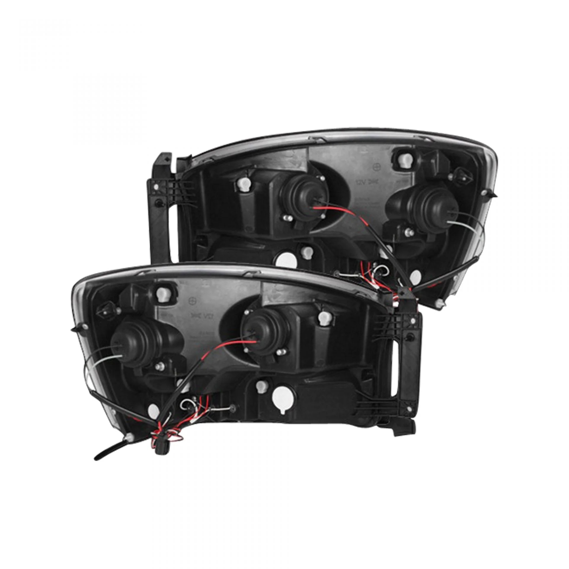 Dodge RAM 2500/3500 06-09 Projector Headlights CCFL Halos & DRL in Smoked/Black - Image 3