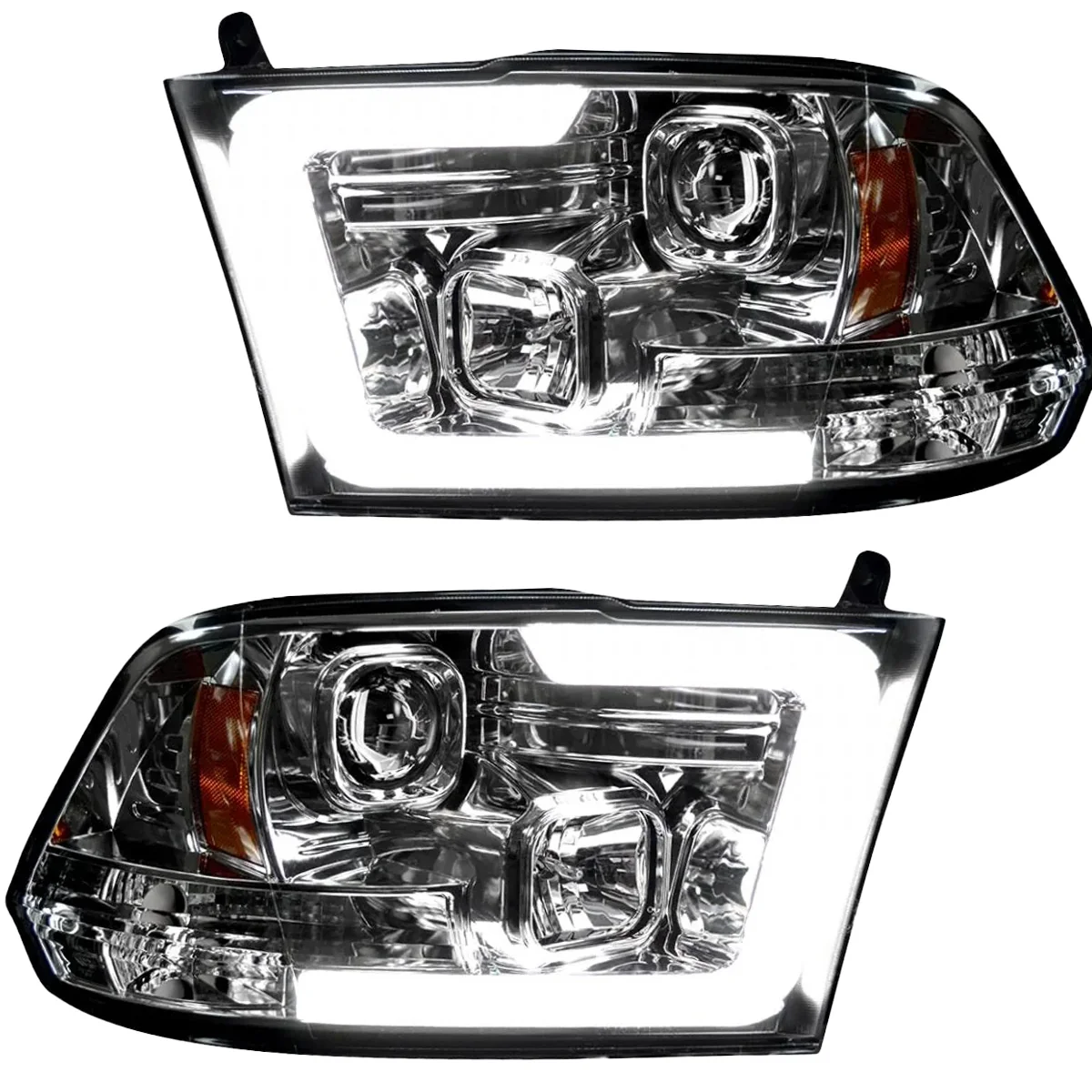 Dodge RAM 2500/3500 10-18 Projector Headlights OLED Halos & DRL - Multiple Styles - Image 14