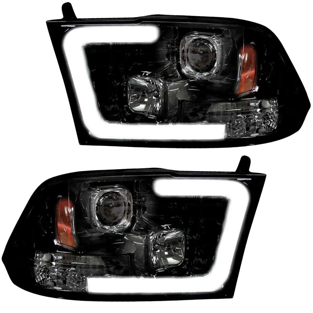 Dodge RAM 2500/3500 10-18 Projector Headlights OLED Halos & DRL - Multiple Styles - Image 2