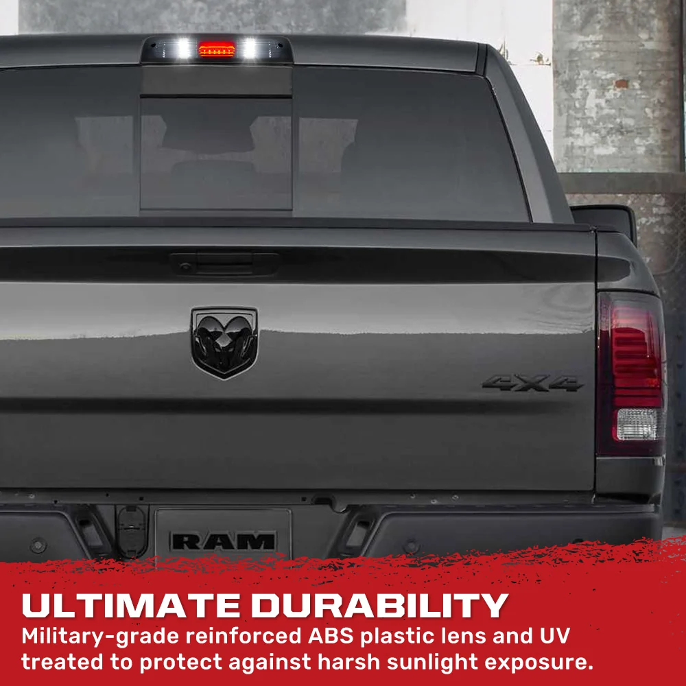 Dodge RAM 2500/3500 10-25 Ultra High Power LED 3rd Brake Light Kit CREE XML LED in Smoked - Image 5