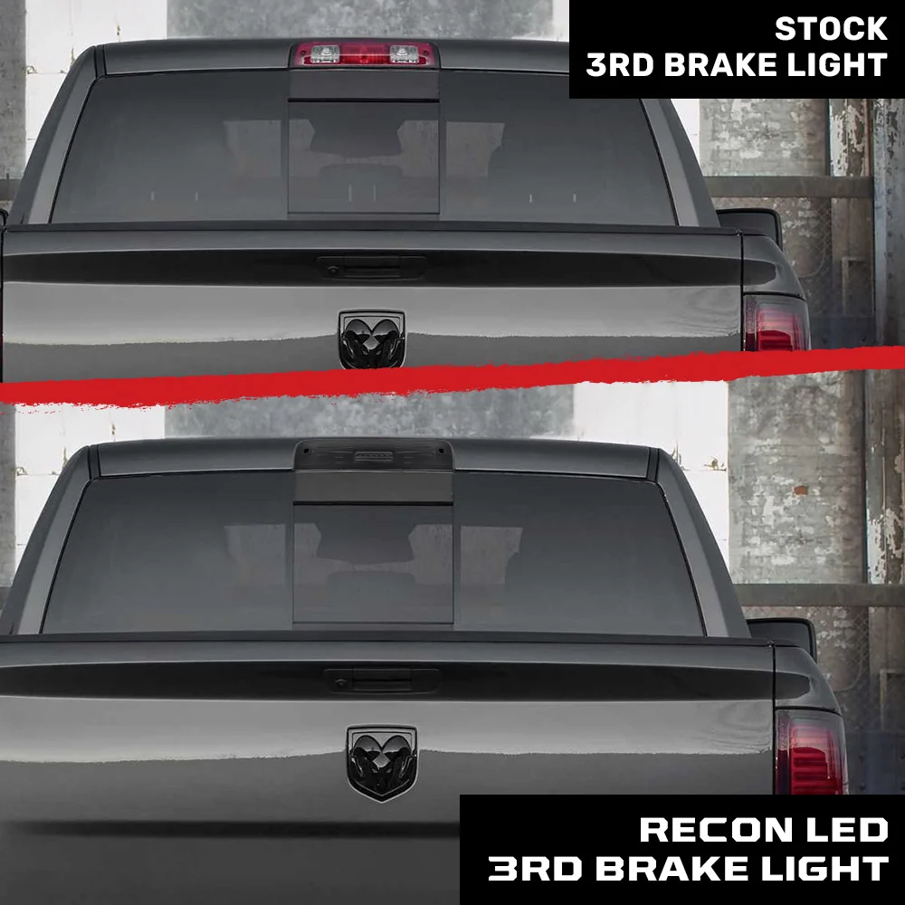 Dodge RAM 2500/3500 10-25 Ultra High Power LED 3rd Brake Light Kit CREE XML LED in Smoked - Image 9