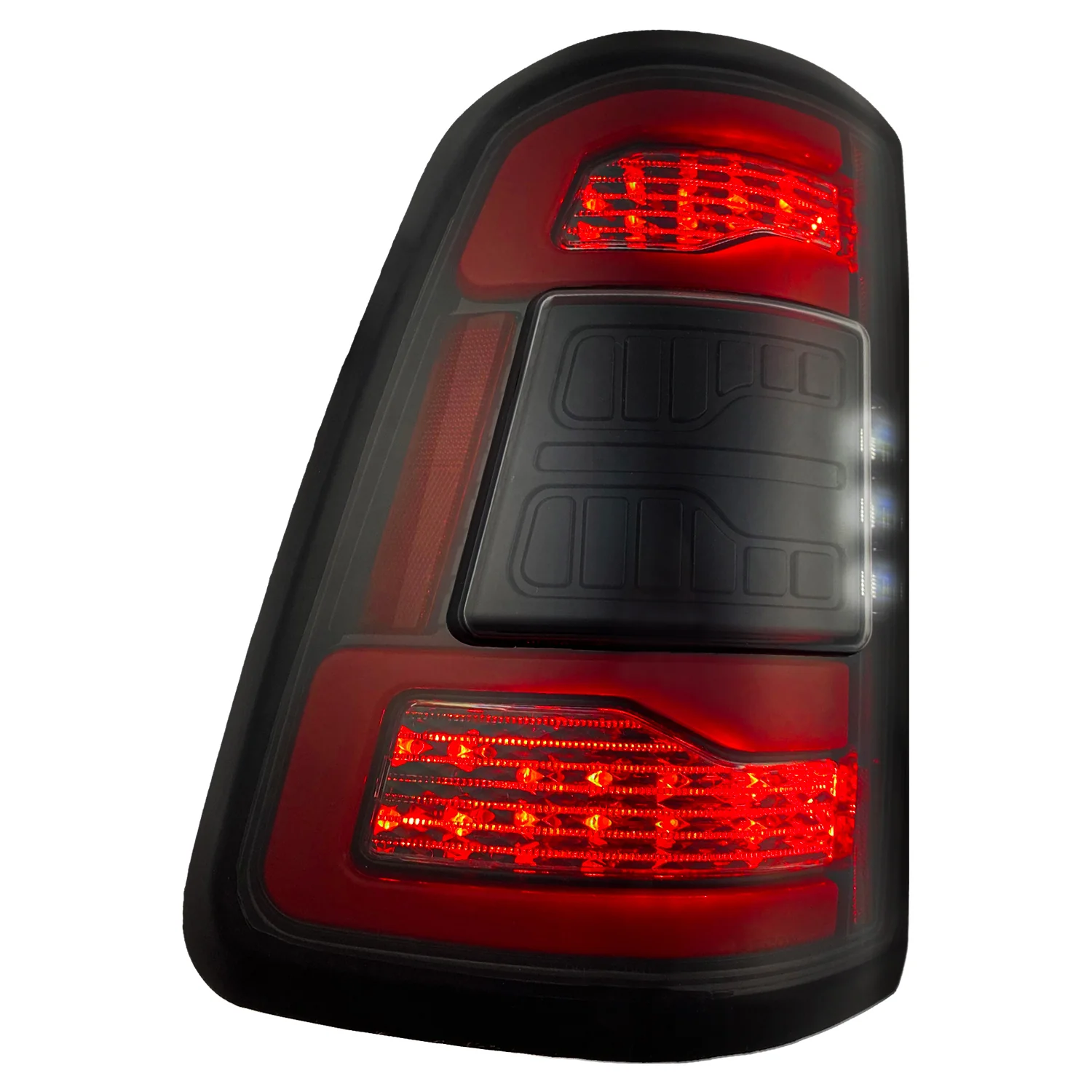 Dodge RAM 1500 19-23 Ultra Bright OLED Tail Lights w/ Scanning Red Turn Signals (Replaces OEM LED with BLIS) - Multiple Lens - Image 14