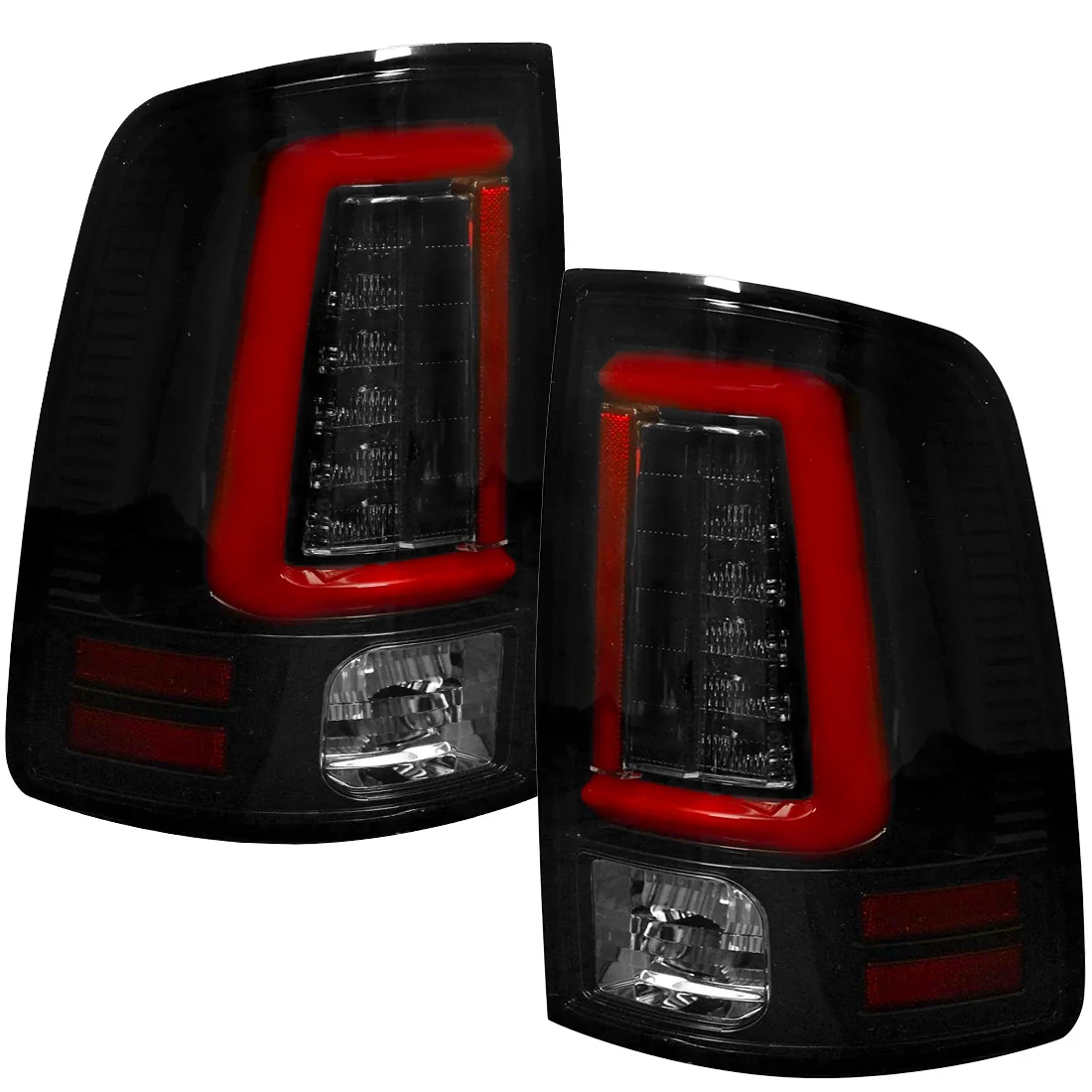 Dodge RAM 2500/3500 2014-2018 (Replaces OEM LED ONLY) OLED Tail Lights Scanning OLED Turn Signals in Smoked - Image 15