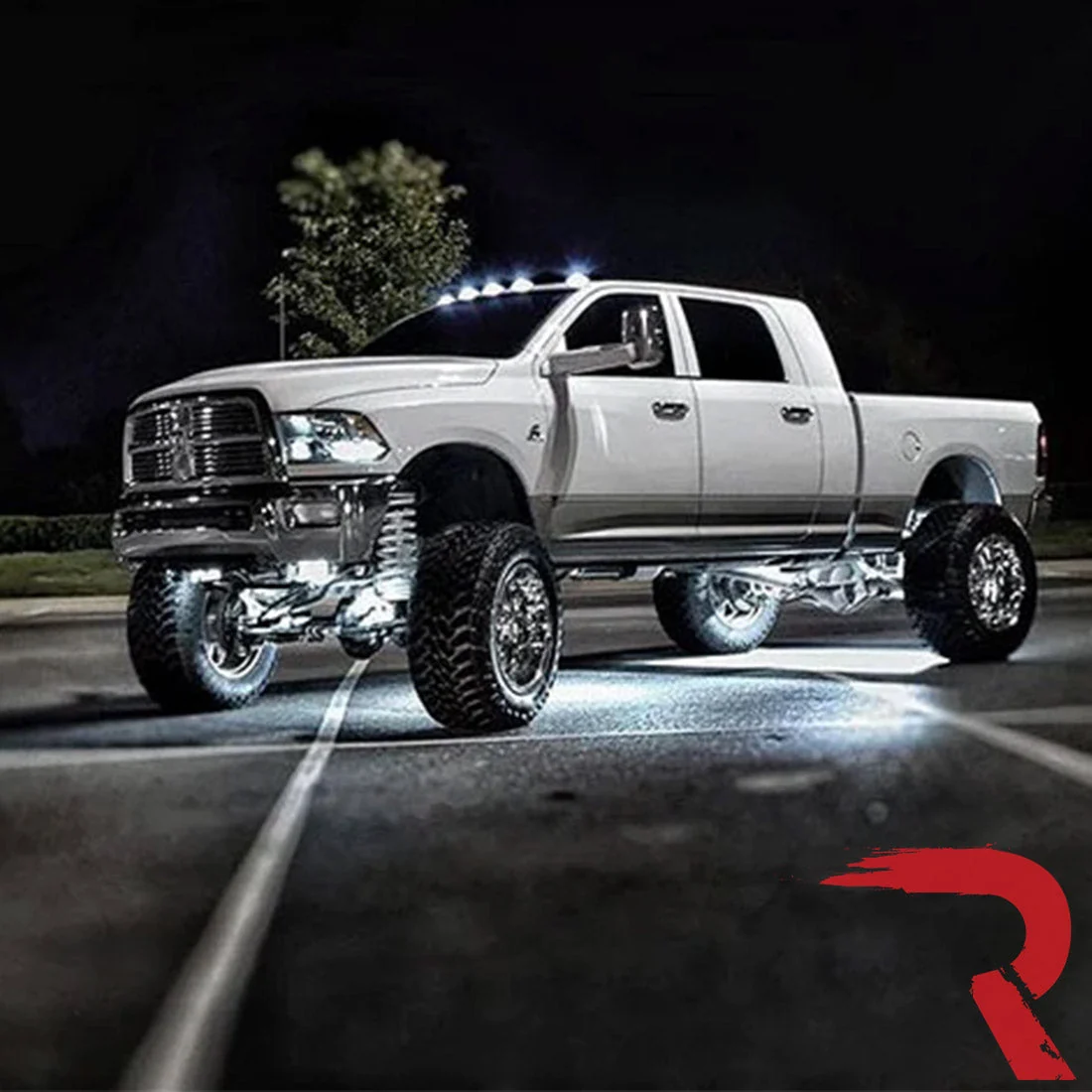 Dodge RAM Heavy-Duty 2500/3500 03-18 5 Piece Cab Roof Light Set 2-Way Front & Rear Facing Ultra High-Power LEDs Multiple Lens & Colors - Image 12