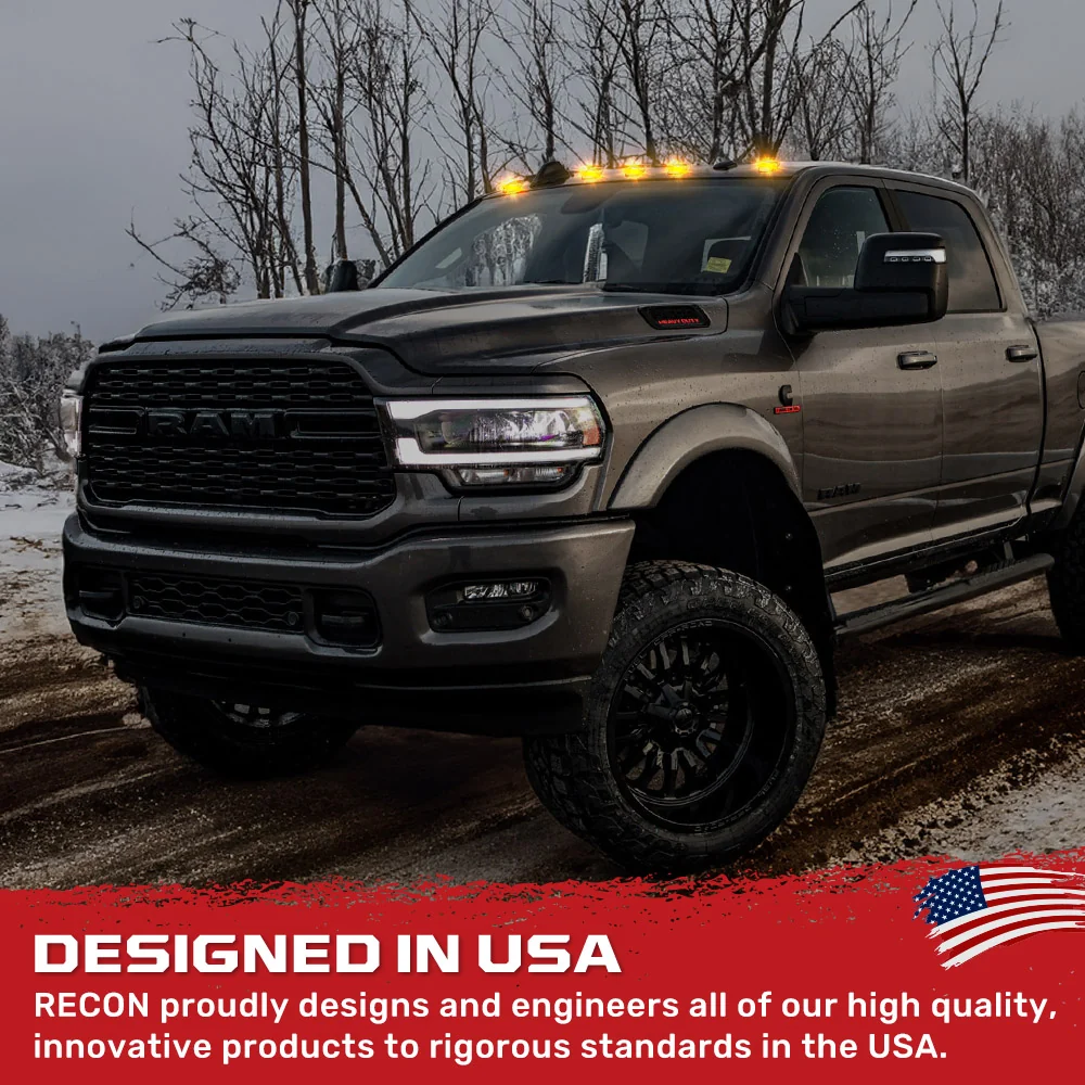 Dodge RAM HD 2500/3500 19-25 5 Piece Cab Roof Light Set 2-Way Front & Rear Facing Ultra High-Power LEDs Multiple Lens & Colors - Image 65
