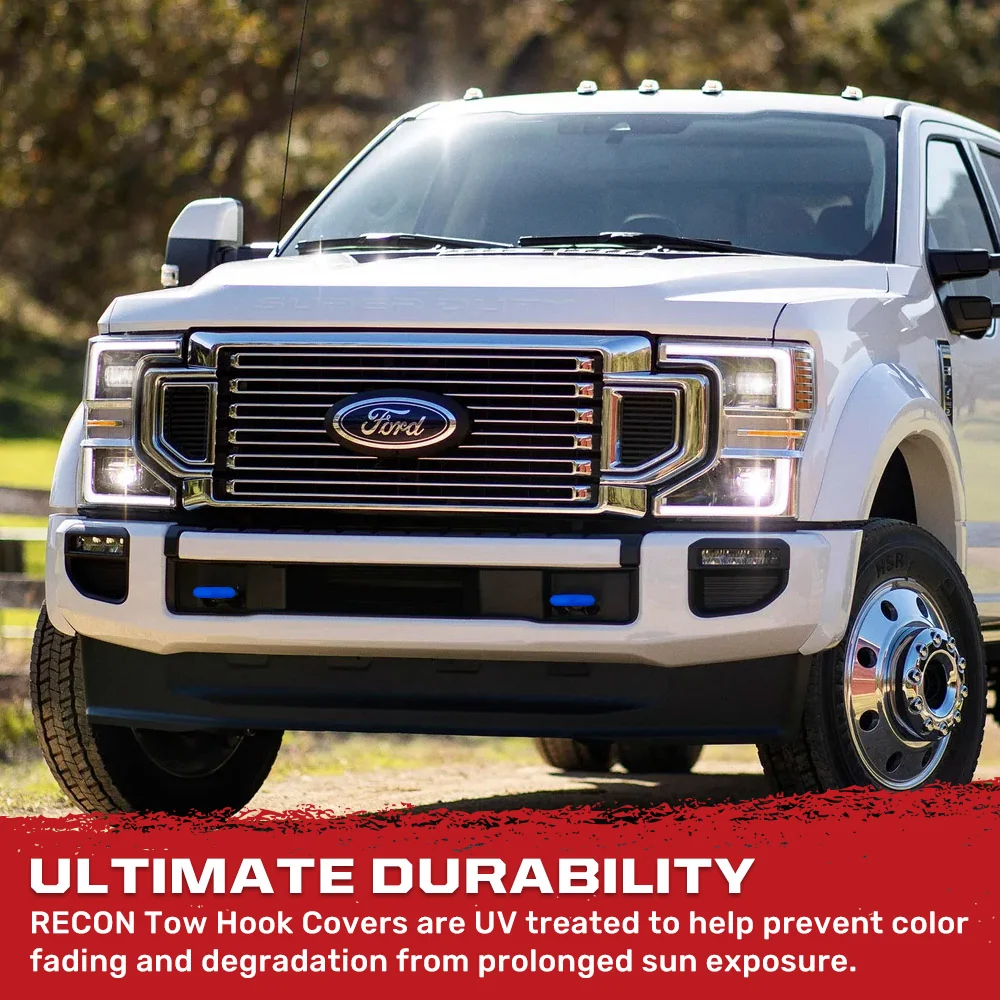 Ford 17-23 Super Duty Tow Hook Covers 2-Piece Set of Silicone Covers Standard & LED Options - Multiple Colors - Image 28