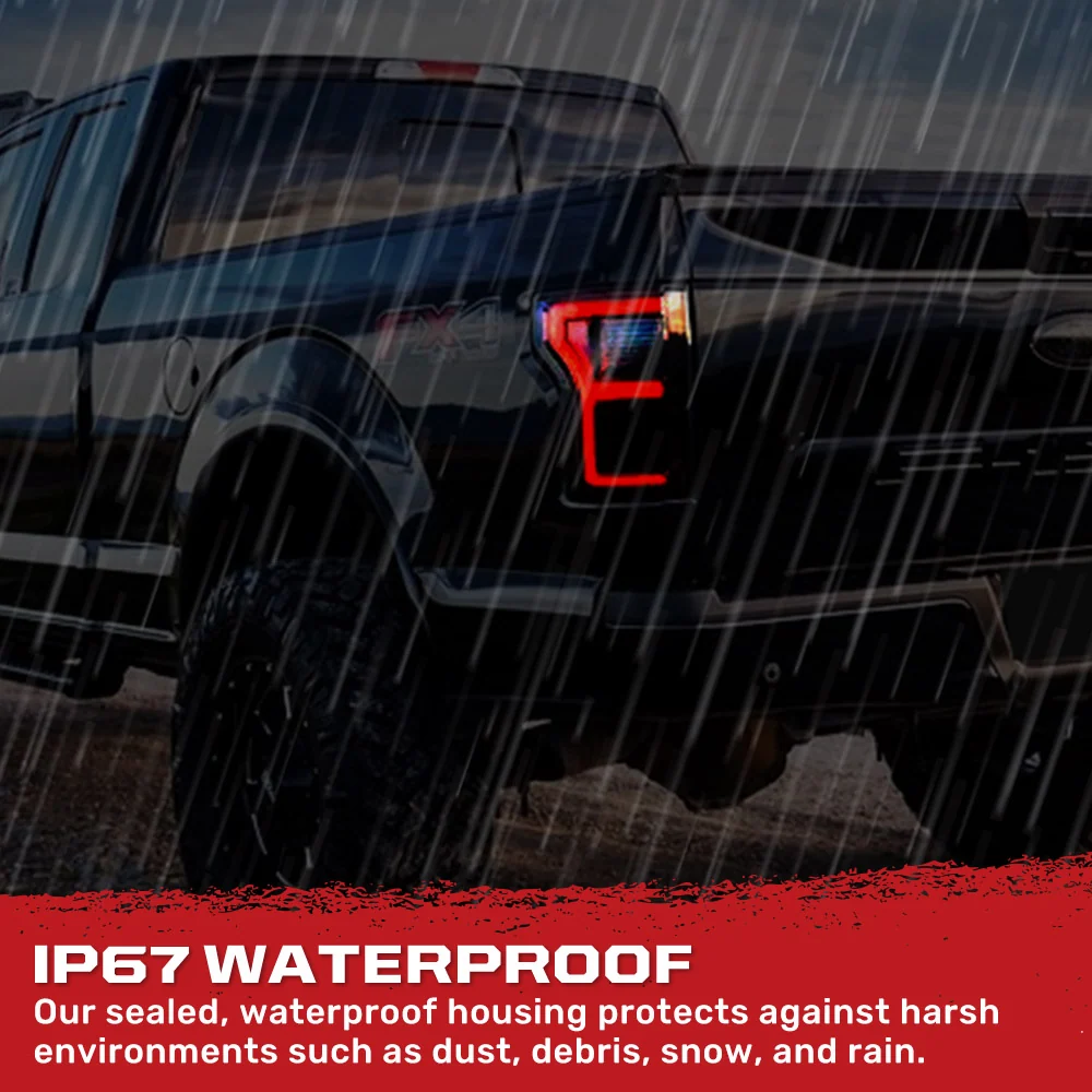 Ford F-150 SVT Raptor 17-20 Ultra Bright OLED Tail Lights (Replaces Factory/OEM LED with BLIS) - Multiple Lens - Image 24