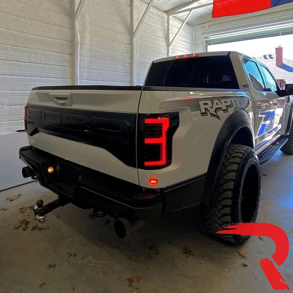 Ford F-150 SVT Raptor 17-20 Ultra Bright OLED Tail Lights (Replaces Factory/OEM LED with BLIS) - Multiple Lens - Image 35