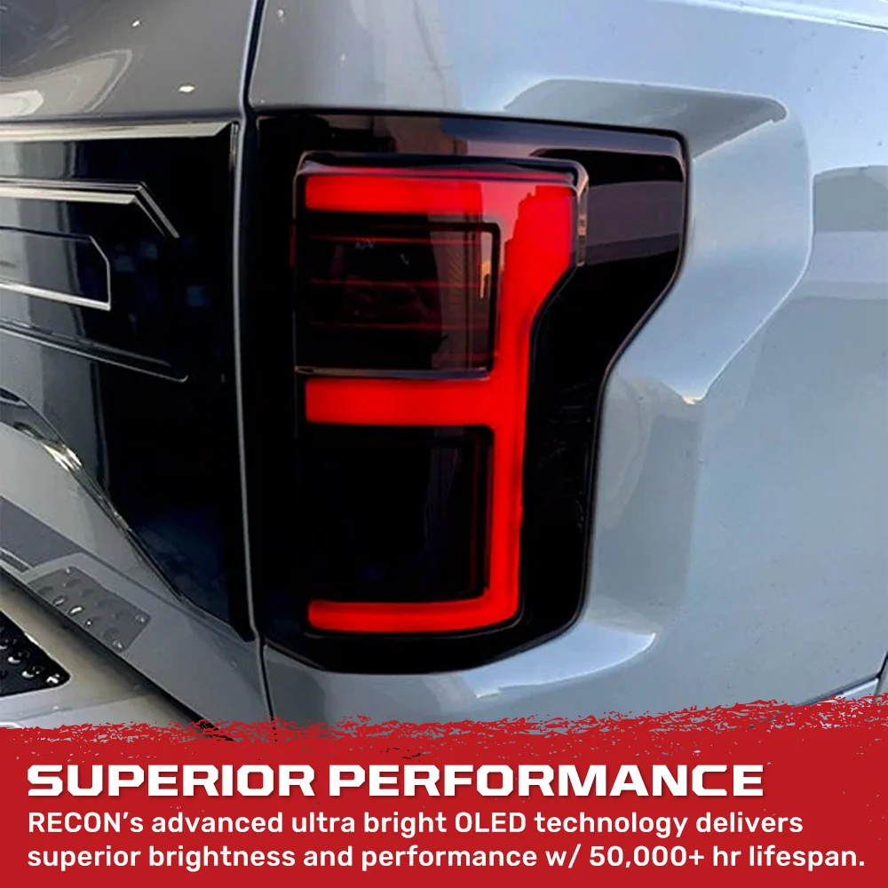 Ford F-150 SVT Raptor 17-20 Ultra Bright OLED Tail Lights (Replaces Factory/OEM LED with BLIS) - Multiple Lens - Image 44
