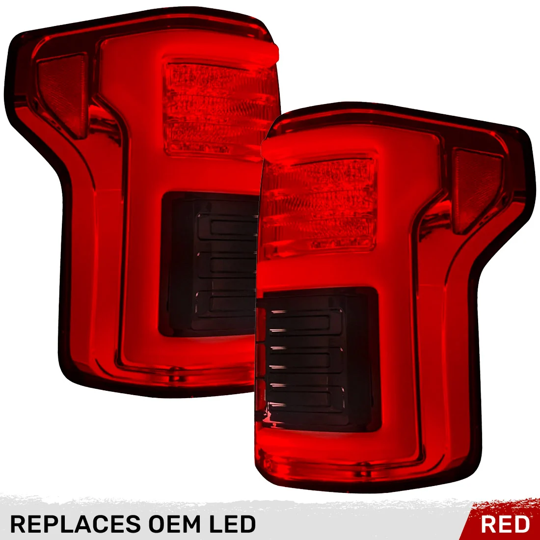 Ford F-150 SVT Raptor 17-20 Ultra Bright OLED Tail Lights (Replaces Factory/OEM LED with BLIS) - Multiple Lens - Image 48