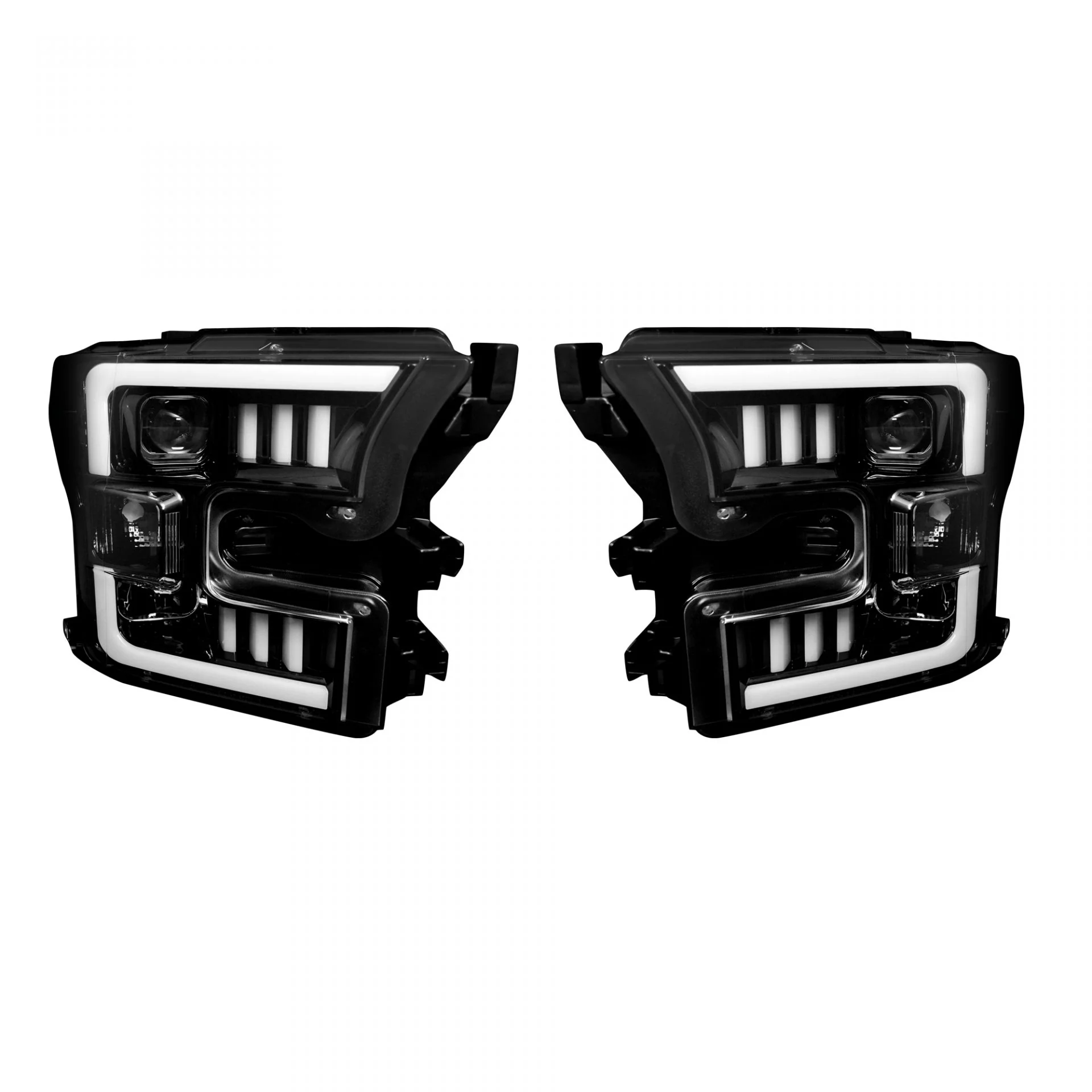 Ford F150 15-17 Projector Headlights Ultra High Power Smooth White OLED DRL (Replaces OEM Halogen Headlights) - Multiple Styles - Image 5
