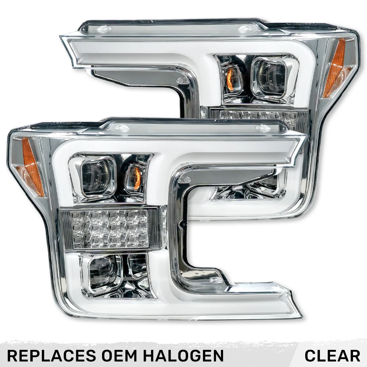 Ford F150 18-20 Projector Headlights OLED DRL Scanning LED Turn Signals (Replaces Factory Halogen Headlights) - Multiple Styles - Image 23
