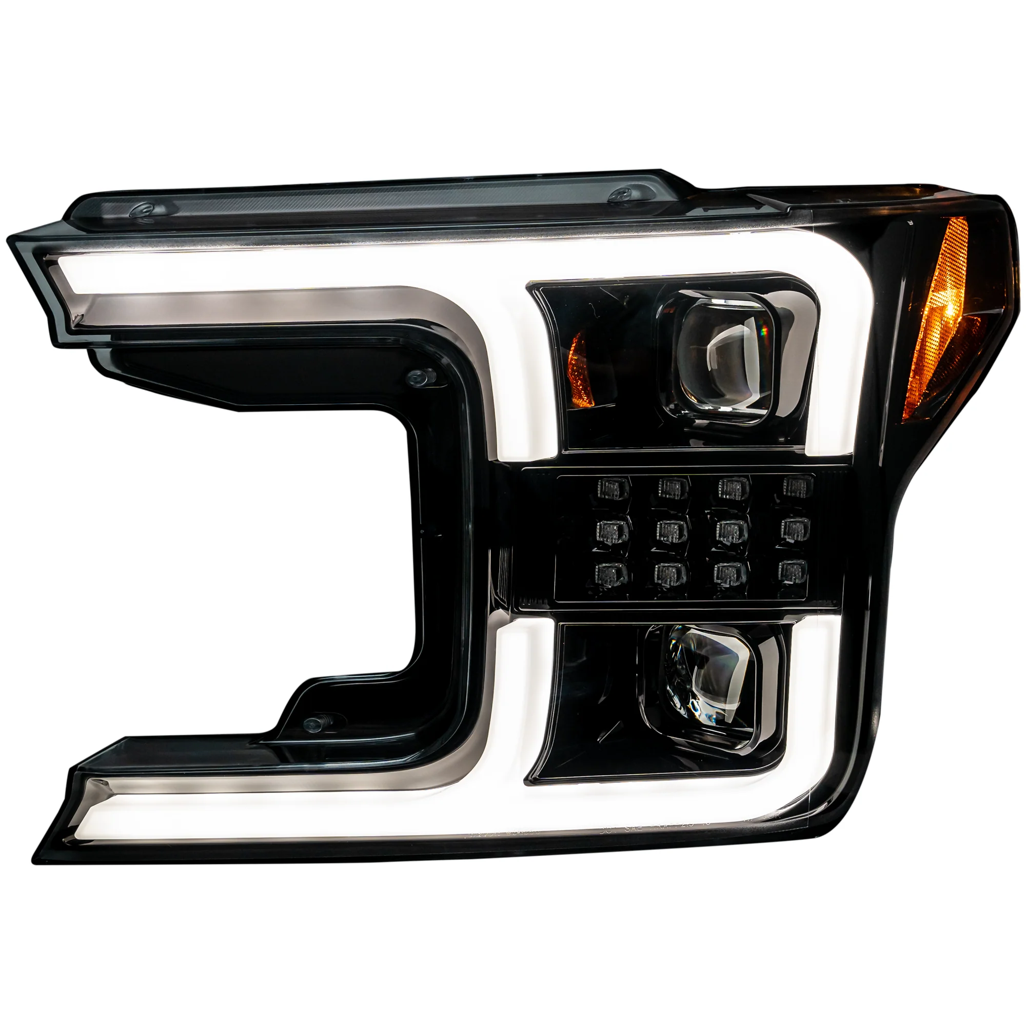 Ford F150 18-20 Projector Headlights OLED DRL Scanning LED Turn Signals (Replaces Factory Halogen Headlights) - Multiple Styles - Image 3