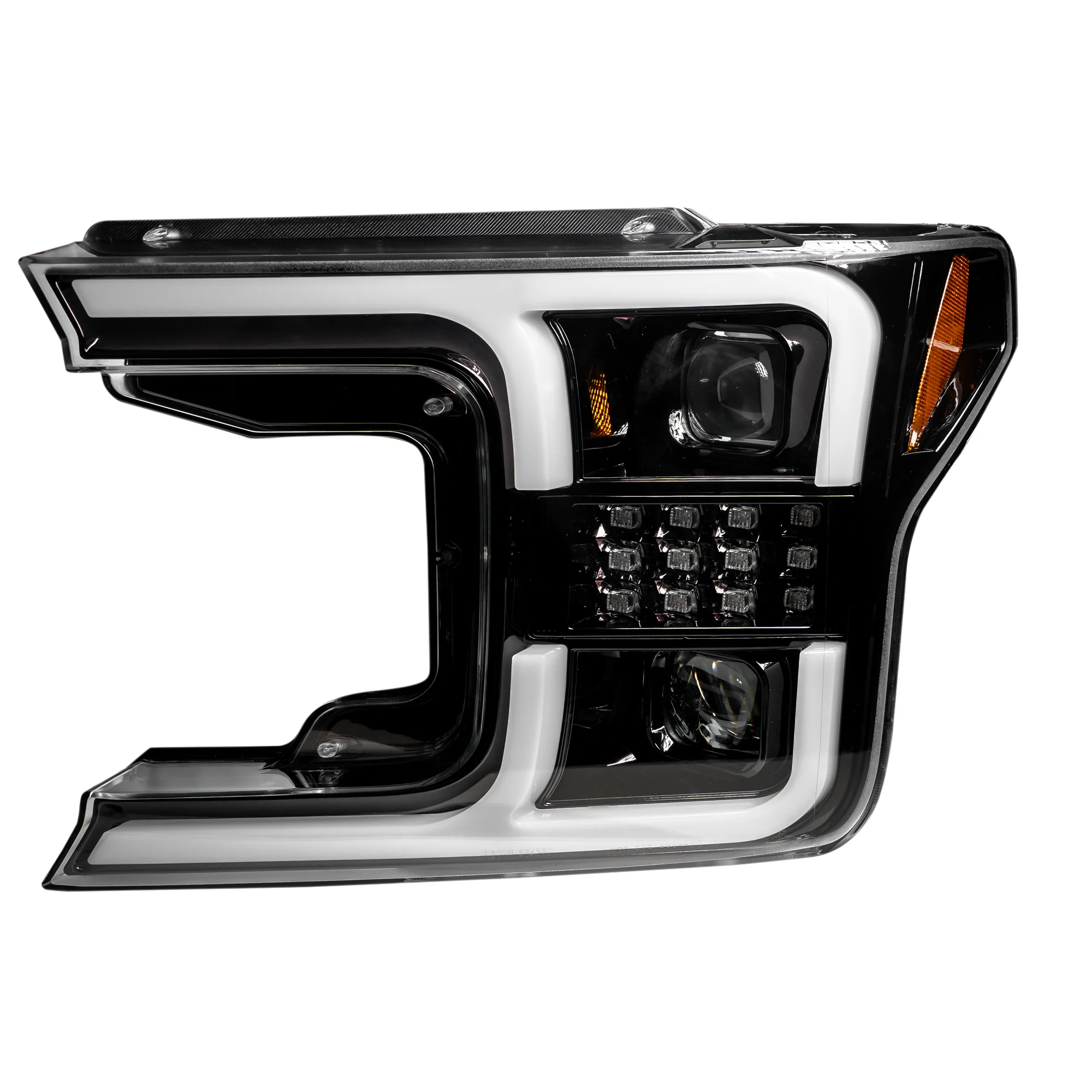 Ford F150 18-20 Projector Headlights OLED DRL Scanning LED Turn Signals (Replaces Factory Halogen Headlights) - Multiple Styles - Image 4