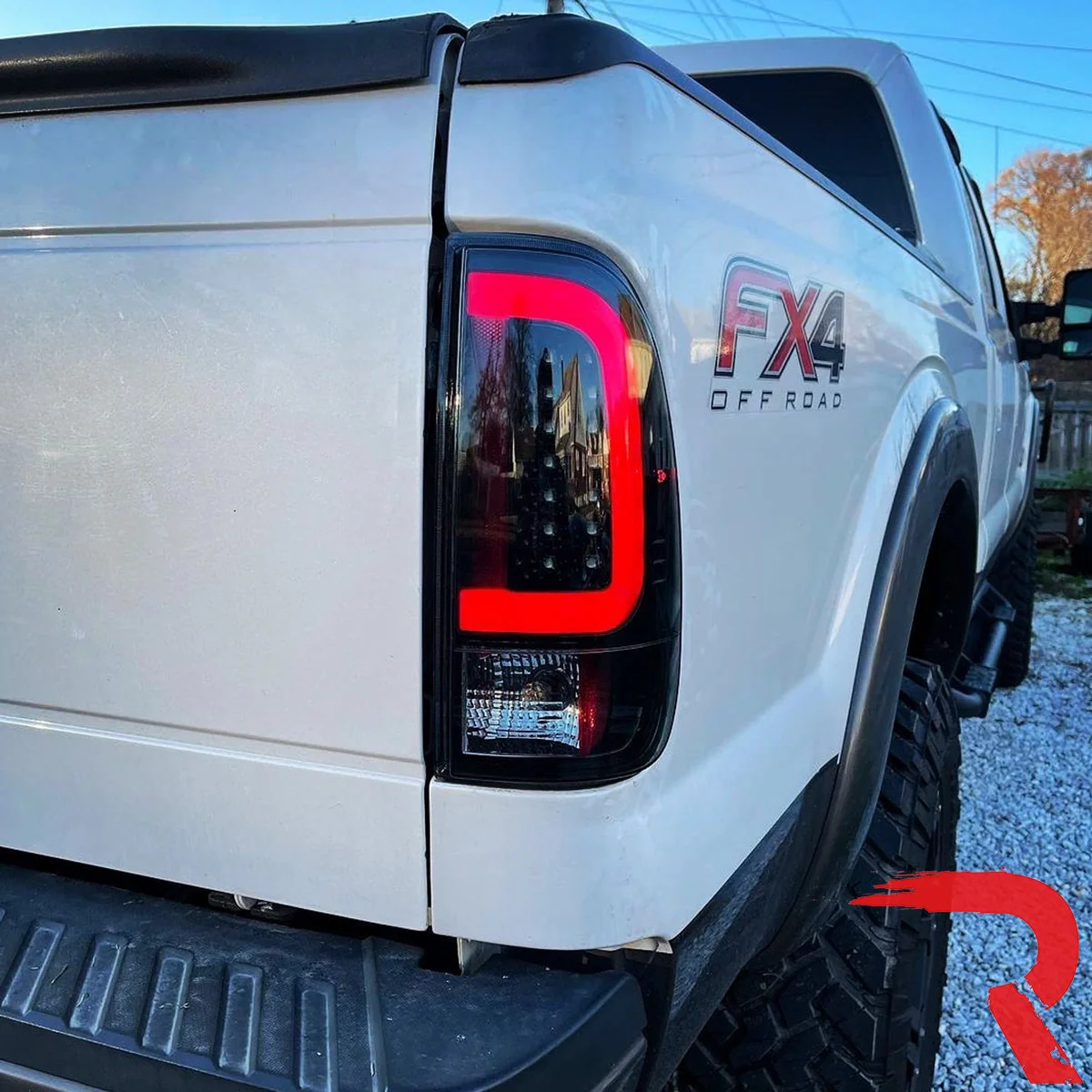 Ford F150 97-03 Straight Side Tail Lights OLED Scanning OLED Turn Signals - Smoked Lens - Image 9