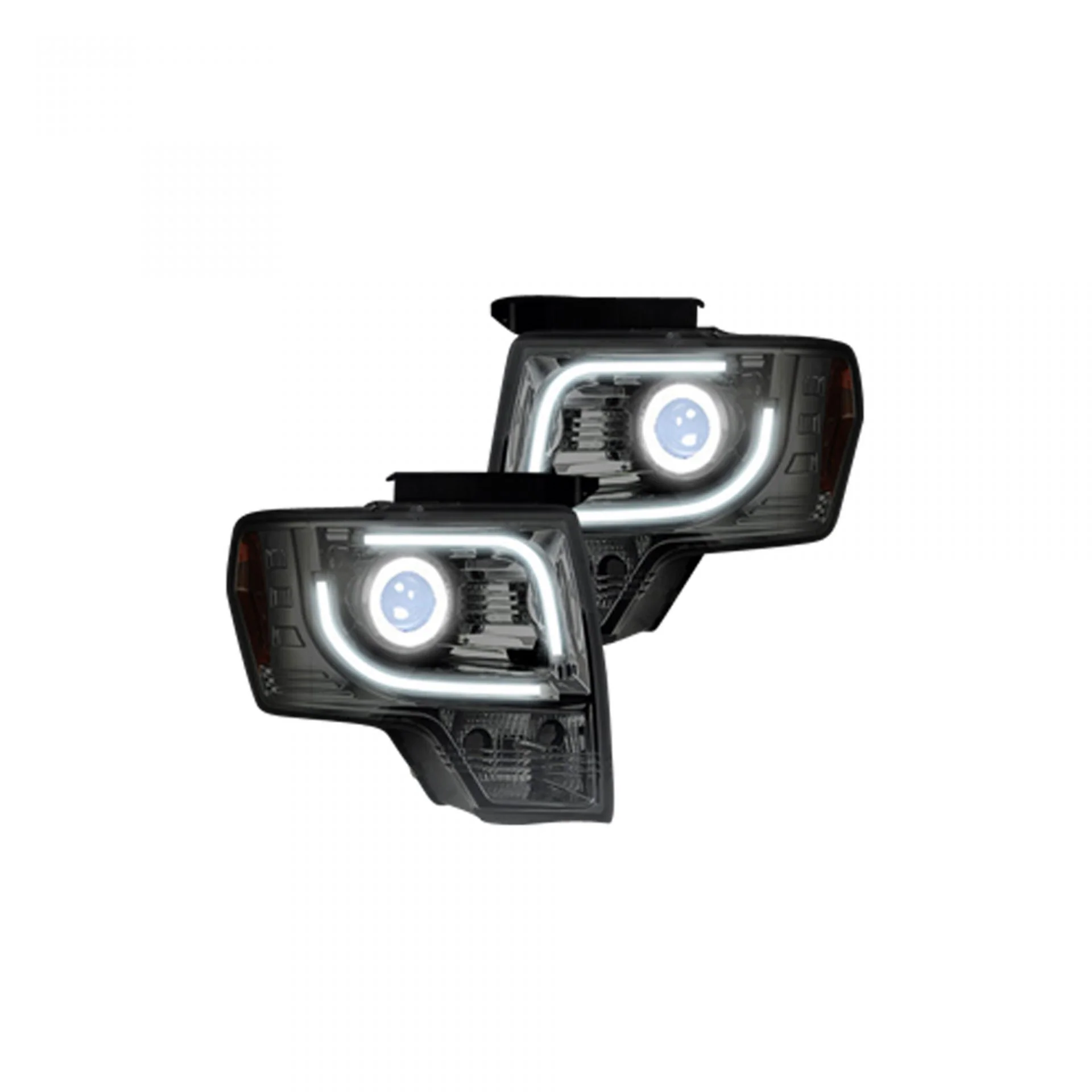 Ford F150 & Raptor 09-14 Projector Headlights OLED Halos & DRL Clear/Chrome - Image 2