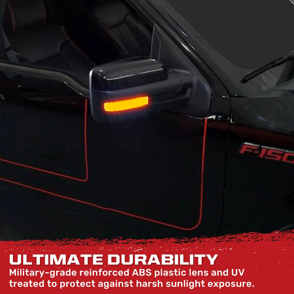 Ford F150 & Raptor 09-14 Side Mirror Lenses Ultra Bright LED Turn Signal Lights - Multiple Options - Image 21